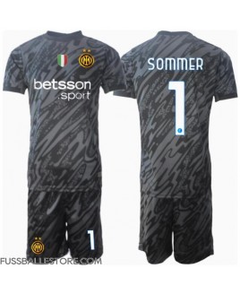 Günstige Inter Milan Yann Sommer #1 Torwart 3rd trikot Kinder 2024-25 Kurzarm (+ Kurze Hosen)